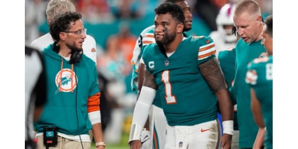 Miami Dolphins quarterback Tua Tagovailoa drabbas återigen av hjärnskakning Miami Dolphins quarterback Tua Tagovailoa drabbas återigen av hjärnskakning